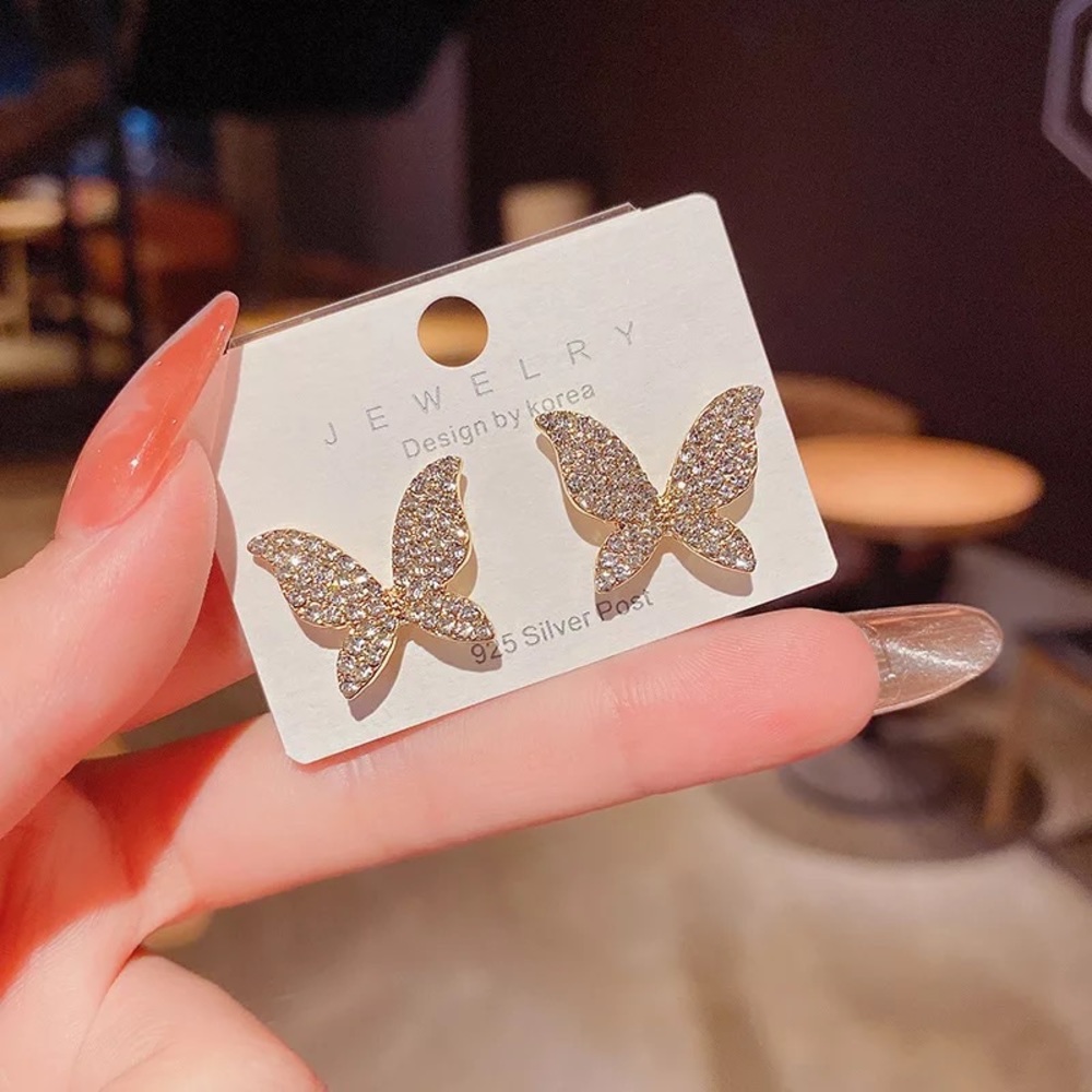 butterflies earrings - Picture 3 of 4